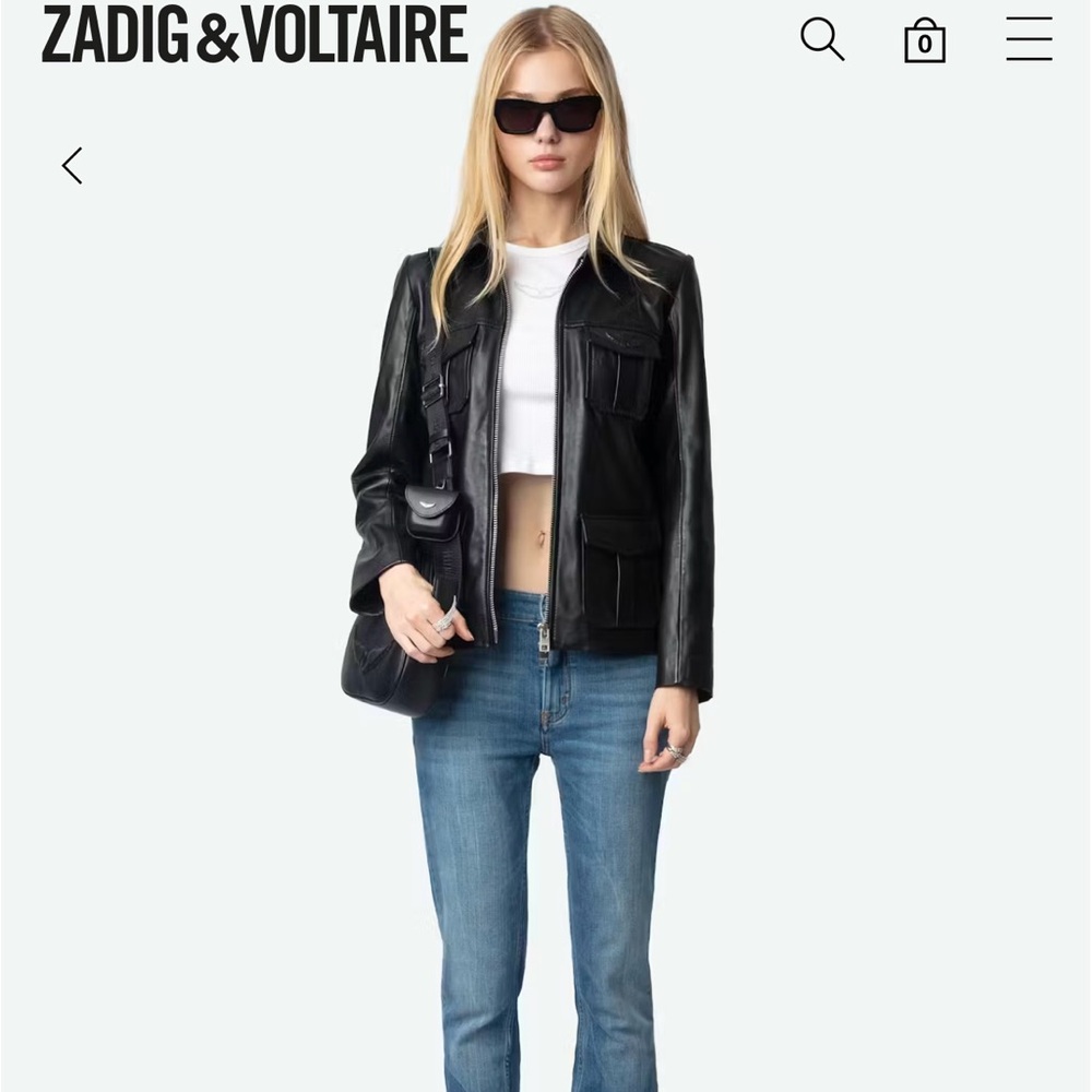 Zadig & Voltaire Women's Lienna Leather Jacket